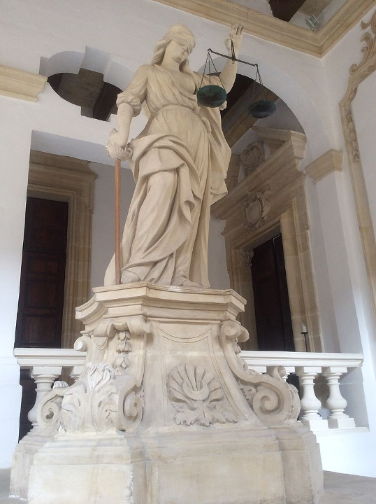 Lady Justice, Castellania, Malta